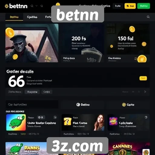 Visão geral das ofertas de jogos no betnn